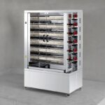 Rotissoire Professionnelle FECA Modèle EKO DOUBLE 11 : La Solution Compacte pour les Rôtisseries