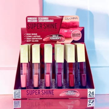Pack de 24 (soit 0.89€ l'unité) Gloss à lèvres liquide SUPER SHINE - D'Donna