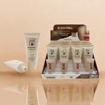 Présentoir de 16 (soit 0,91€ pièce) : Fond de teint BB crème SPF 15 - Leticia Well