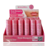 Présentoir de 24 (0,73€ pièce) : Baume à Lèvres hydratante rose musquée