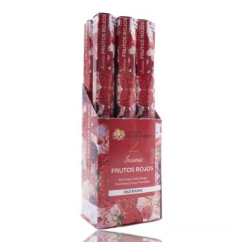 Pack de 6 boîtes (soit 0,60€ l'unité) de 20 sticks d'encens - Fruits Rouges