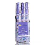 Pack de 6 boîtes (soit 0,60€ l'unité) de 20 sticks d'encens - Lavande