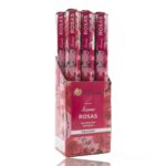 Pack de 6 boîtes (soit 0,60€ l'unité) de 20 sticks d'encens - Rose