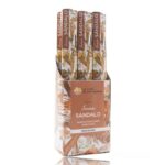 Pack de 6 boîtes (soit 0,60€ l'unité) de 20 sticks d'encens - Santal
