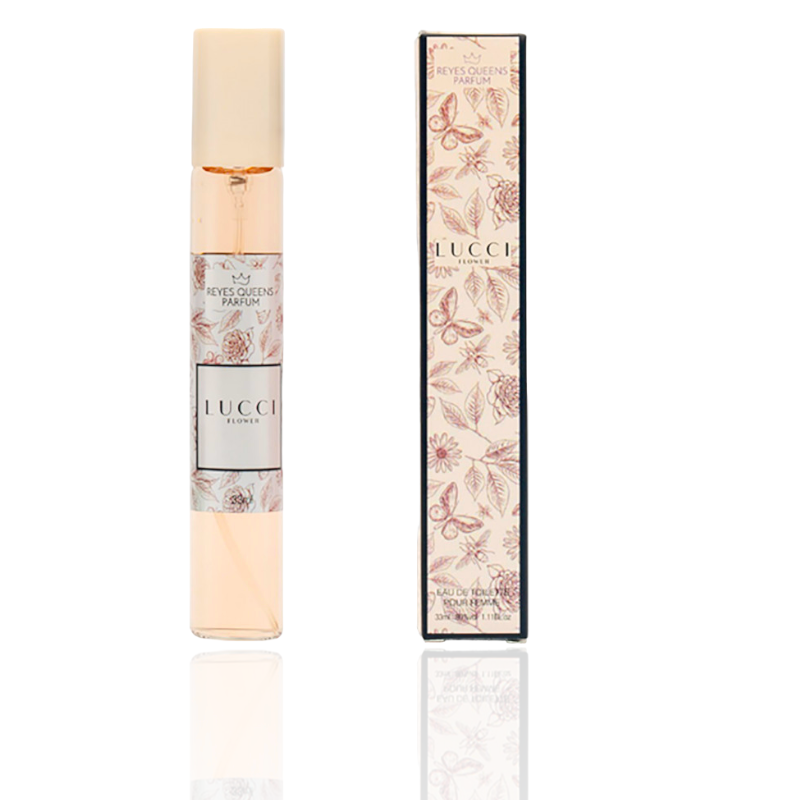 Lot de 3 (Soit 2,50€ pièce) : Eau de toilette générique femme Lucci Flower - Reyes Queens 33ml