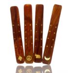 Pack de 12 (soit 1,18€ l'unité) Porte-encens en bois