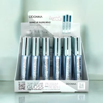 Présentoir de 24 (0,83€ pièce) : Brillants à lèvres transparent
