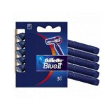 Lot de 5 paquets (Soit 2.50€ les 5 rasoirs) : Paquet de 5 rasoirs jettables - Gillette Blue II