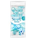 Lot de 5 paquets (Soit 2.30€ les 4 rasoirs) : Paquet de 4 rasoirs jettables Simply Venus - Gillette