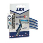 Lot de 5 paquets (Soit 1.75€ les 4 rasoirs) : Paquet de 4 rasoirs jettables pour homme - Lea