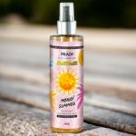 Lot de 4 (soit 3,40€ pièce) : Brume parfumée et pailletée corps et cheveux "Monoi" - Prady