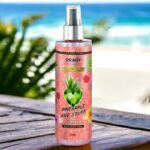 Lot de 4 (soit 3,40€ pièce) : Brume parfumée et pailletée corps et cheveux "Ananas" - Prady