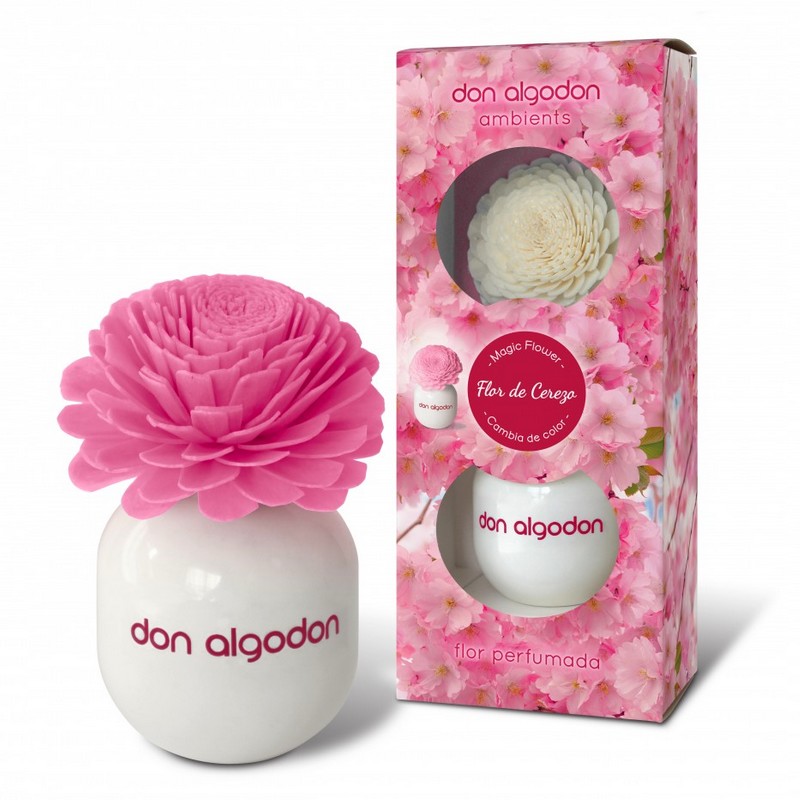 fleur parfumée don algodon fleur de cerisier Lot de 3 (Soit 3,85€ pièce) : Fleur magique haut de gamme "Fleur de cerisier" - Don Algodon – Image 1