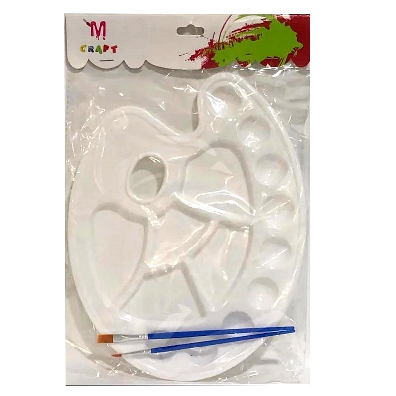palette de peinture Lot de 6 paquets de palette de peinture avec pinceaux (0,65€ le paquet) – Image 2