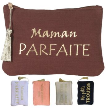 Lot de 12 pochettes aux écritures "MAMAN PARFAITE" (2,50€ unité) - Couleurs mélangées
