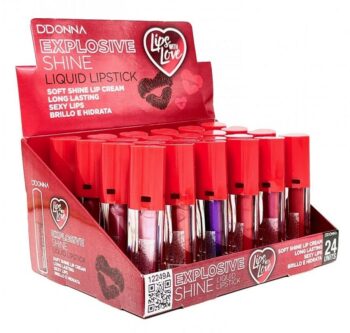 Présentoir de 24 (soit 0,99€ l'unité) : Rouge à lèvres liquide brillance explosive