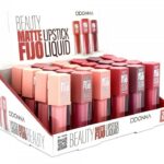 Présentoir de 24 (0,93€ pièce) : Rouge à Lèvres liquide 6 couleurs BEAUTY MAT FIXE - D'DONNA