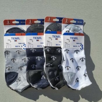 Mélange de 60 paires de chaussettes courtes pour homme à motifs (0,30€ l'unité) – Image 5