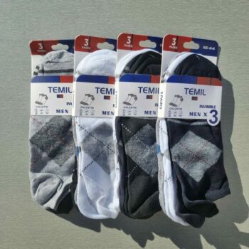 Mélange de 60 paires de chaussettes courtes pour homme à motifs (0,30€ l'unité) – Image 2