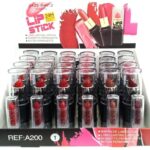 Présentoir de 24 (1,12€ pièce) : Rouge à Lèvres 6 couleurs 24H FIXE - EASY PARIS