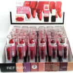 Présentoir de 24 (1,12€ pièce) : Rouge à Lèvres 6 couleurs 24H MAT - EASY PARIS
