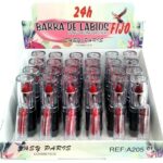 Présentoir de 24 (1,20€ pièce) : Rouge à Lèvres 6 couleurs 24H FIXE - EASY PARIS
