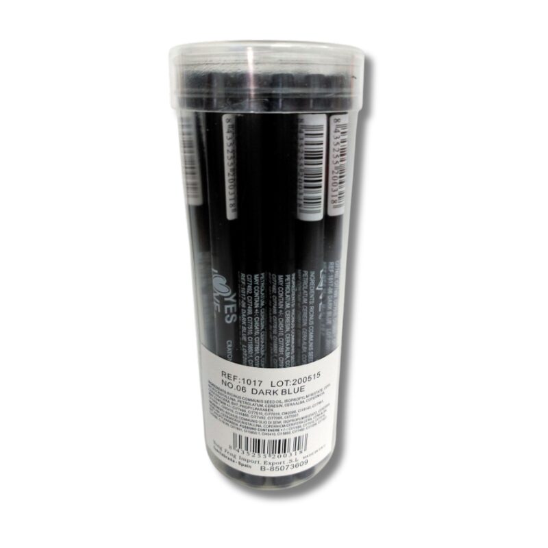 9-yes love-pack-crayon a yeux - noir Boîte de 24 (soit 0,58€ unité) : Crayon pour les yeux automatique - Bleu foncé – Image 1