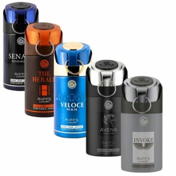 Mélange de 5 (5,50€ unité) : Déodorant Riiffs Luxury pour homme grand format