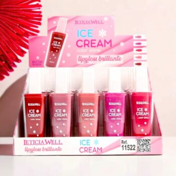 Présentoir de 20 (soit 1,28€ l'unité) : Gloss brillant ICE-CREAM – Image 4