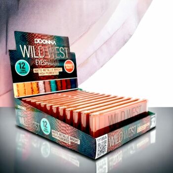 Pack de 12 (soit 1.55€ l'unité) : Palette fard a paupières WILD WEST - D'Donna