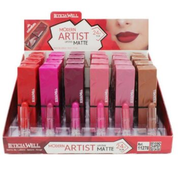 Présentoir de 24 (soit 1,09€ l'unité) : Rouge à lèvres Modern ARTIST MAT