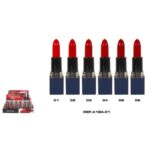 Présentoir de 24 (1,12€ pièce) : Rouge à Lèvres 6 couleurs 24H. FIXE - EASY PARIS