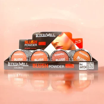 Présentoir de 24 (soit 0,98€ pièce) : Fard à joues satiné en poudre - Leticia Well
