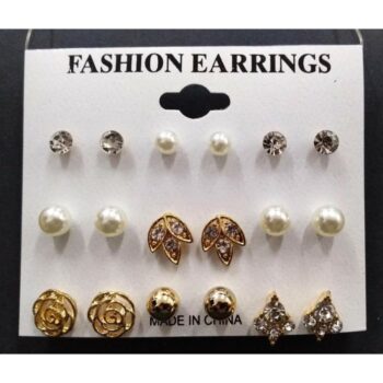 Lot de 10 (soit 0.95€ l'unité) : Blister de 9 boucles d'oreilles soit 90 paires – Image 3