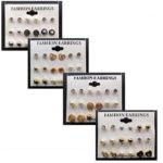 Lot de 10 (soit 0.95€ l'unité) : Blister de 9 boucles d'oreilles soit 90 paires