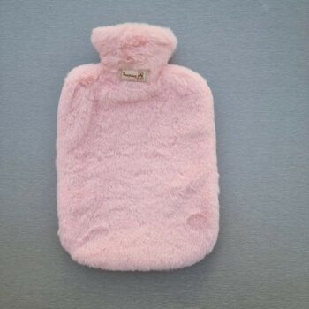 Bouillotte rose en fausse fourrure – Image 2