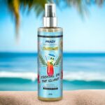 Lot de 4 (soit 3,40€ pièce) : Brume parfumée et pailletée corps et cheveux "Cocktail des Iles" - Prady