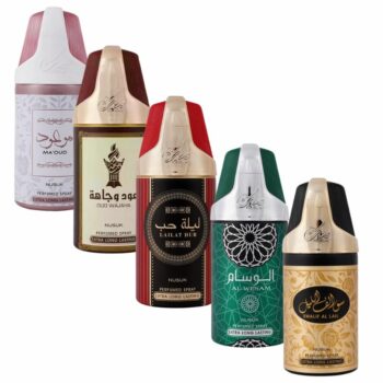 Mélange de 5 (5,50€ unité) : Déodorant Nusuk grand format
