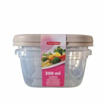 Lot de 12 Packs de 2 Boîtes alimentaires 300ml (0,61€ le pack de 2) – Image 2
