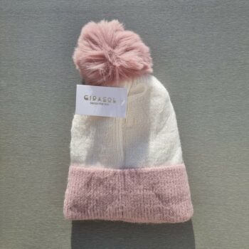 Lot de 4 Bonnets bicolores à pompon (2,90€ l'unité) – Image 2