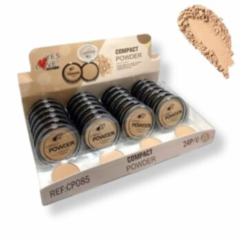 Présentoir de 24 (soit 1.38€ unité) : Poudre compacte pour le teint clair