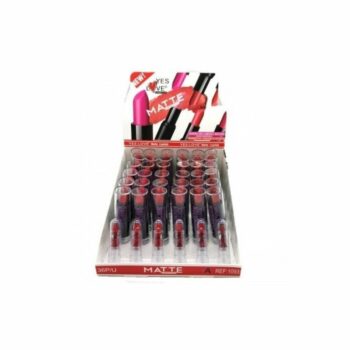 Présentoir de 36 (soit 1.09€ unité) : Rouge à lèvres matte 6 couleurs