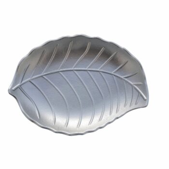 Lot de 4 Plateaux Feuilles or et argent (soit 3,50€ l'unité) – Image 2