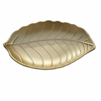 Lot de 4 Plateaux Feuilles or et argent (soit 3,50€ l'unité) – Image 3
