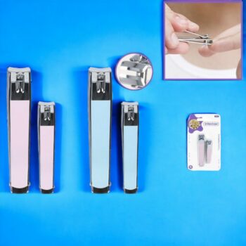 Lot de 12 Blisters x 2 (soit 2.04€ les 2 ) : Coupe-Ongles professionnel 8,1cm + 5,8cm – Image 2