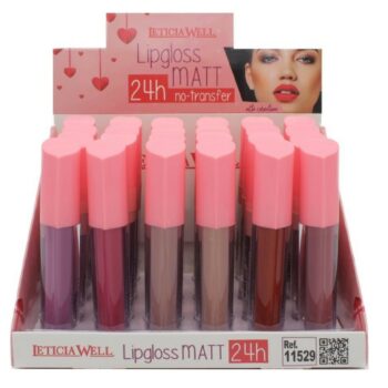 Présentoir de 24 (1,12€ pièce) : Gloss Mat NO-TRANSFER 24H.