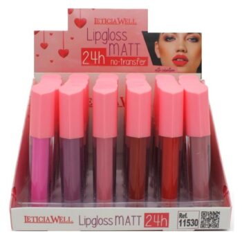 Présentoir de 24 (1,12€ pièce) : Gloss Mat NO-TRANSFER 24H.
