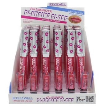 Présentoir de 24 (0,90€ pièce) : Gloss coloré PLUMPING