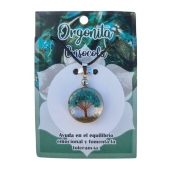 Mélange varié de 5 (3,50€ pièce) : Colliers Isithériques en Forme d'Arbre de Vie avec Pierres de Couleur – Image 5
