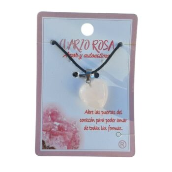 Mélange varié de 10 (2€ unité) : Colliers Isithériques en Forme de Cœur avec Pierres de Couleur – Image 4